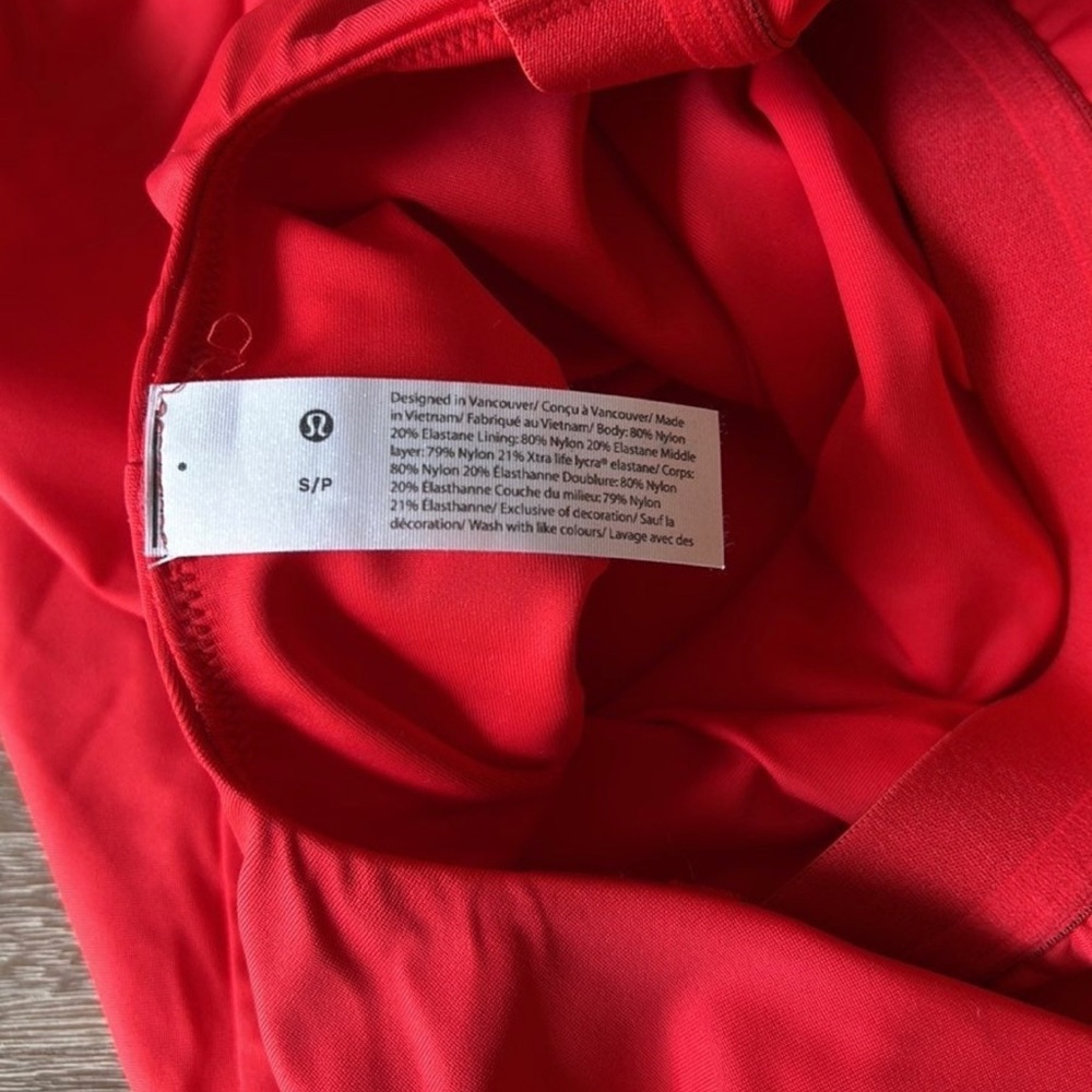 Lululemon Waterside High Neck One Piece True Red - Picture 7 of 8